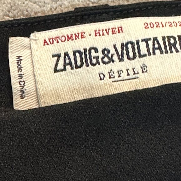 Zadig & Voltaire Women's Black Straight Pants Size 40 In Great Shape! - Picture 3 of 6